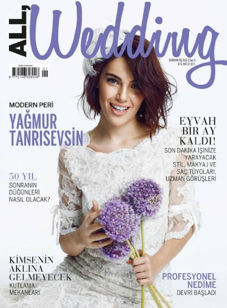 Yagmur Tanrisevsin All Wedding Magazine November 2017 Cover Photo Yagmur Tanrisevsin All Wedding Magazine Cover Turkey November 2017
