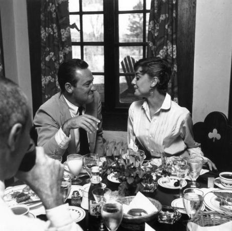 Audrey Hepburn and William Holden 