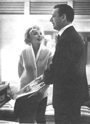 Marilyn Monroe and Yves Montand Back Photo Credit unknown