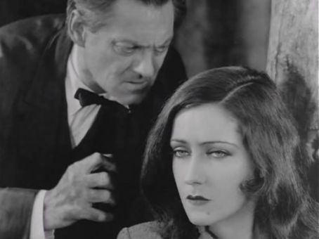Lionel Barrymore and Gloria Swanson