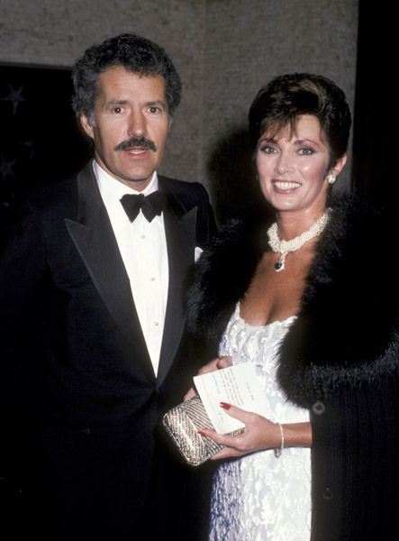 Beverly Adams and Alex Trebek