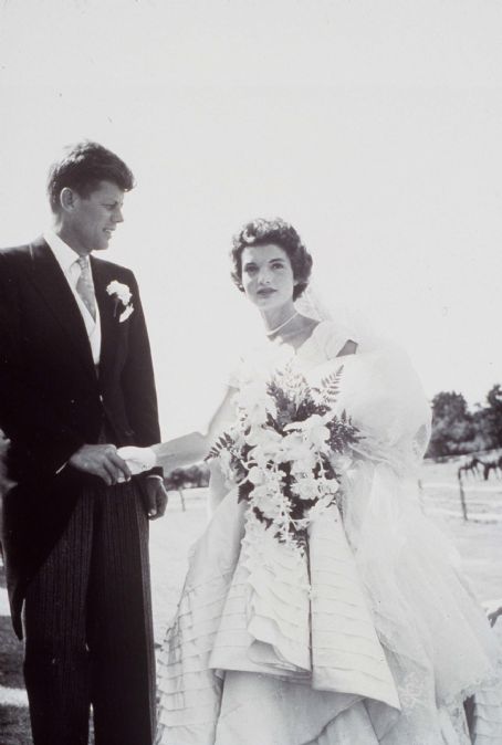 Jacqueline Kennedy Onassis on the day of her wedding to John