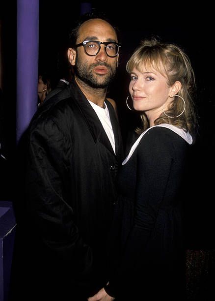 Bruce Wagner and Rebecca De Mornay