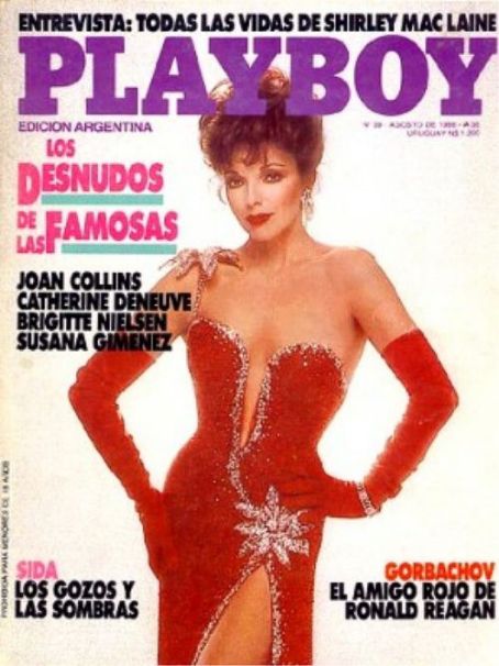 Joan Collins Playboy August 1988