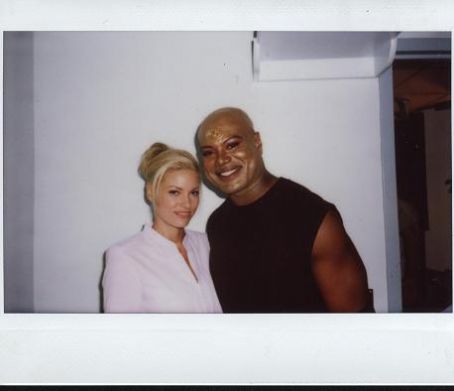 Christopher Judge and Gianna Patton Christopher and Gia on the SG1