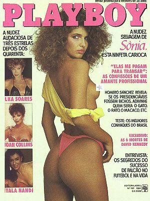 Sonia Ika Soares Joan Collins tala Nandi Playboy Magazine Cover