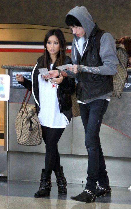 Brenda Song and Trace Cyrus Trace Cyrus and Brenda Song were spotted at 
