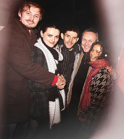 Angel Coulby and Bradley James II starryeyed surprise