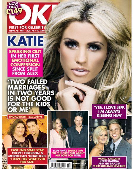 Katie Price OK Magazine Cover United Kingdom 1 February 2011 