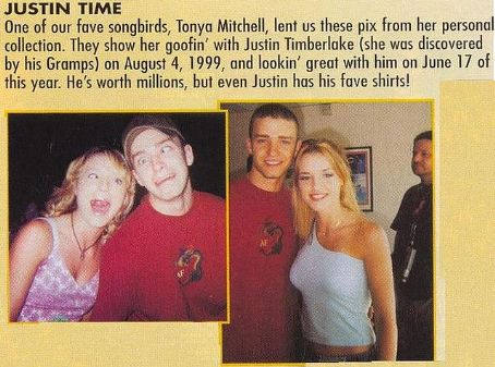 Tonya Mitchell and Justin Timberlake