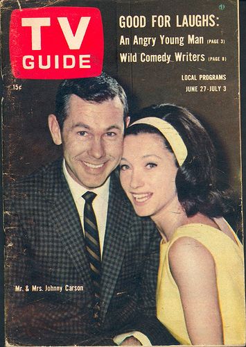 Johnny Carson and Joanne Copeland