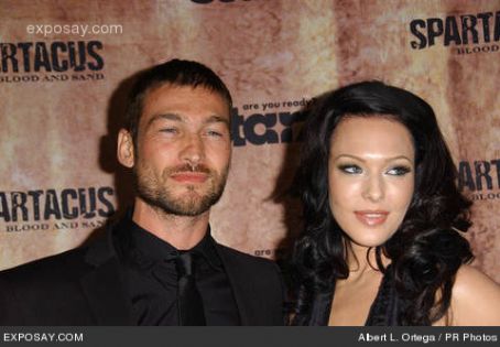 Andy Whitfield and Erin Cummings in Spartacus Blood and Sand New York 