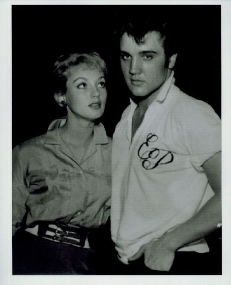 Venetia Stevenson and Elvis Presley