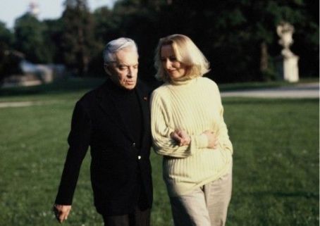 Herbert von Karajan and Eliette Mouret