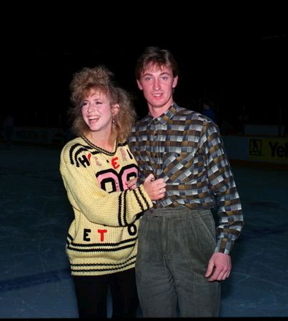 Wayne Gretzky and Vicki Moss