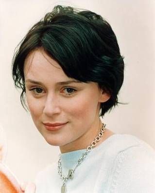 Keeley Hawes with short black hair Previous PictureNext Picture 