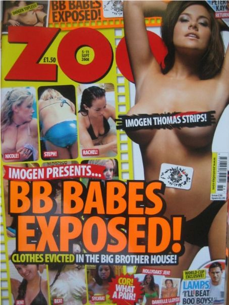 Imogen Thomas Zoo Magazine United Kingdom 6 June 2008