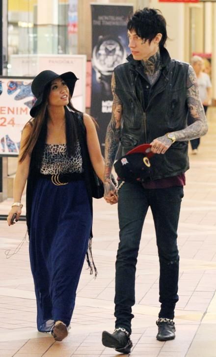 Brenda Song and Trace Cyrus 
