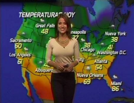 hot univision weather lady