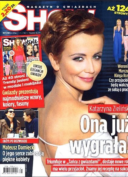 Katarzyna Zielinska Show Magazine Cover Poland 10 October 2011 