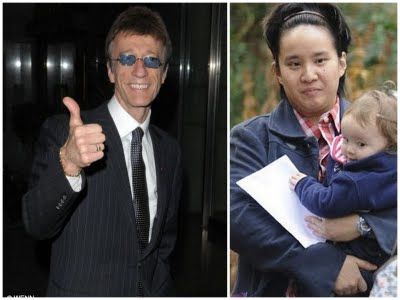 Robin Gibb and Claire Yang