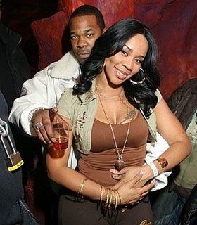 Chandra Davis and Busta Rhymes