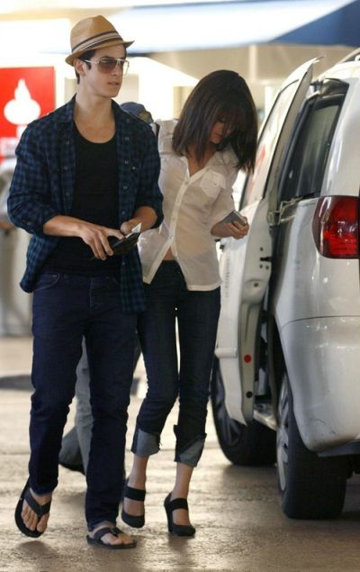 Selena Gomez and David Henrie