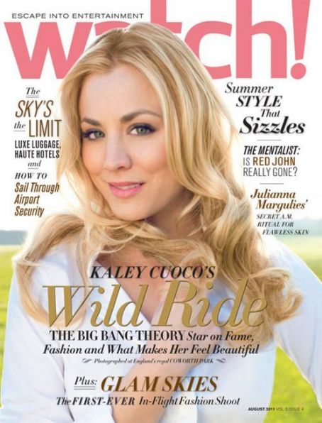 Kaley Cuoco Watch Magazine Cover United States August 2011