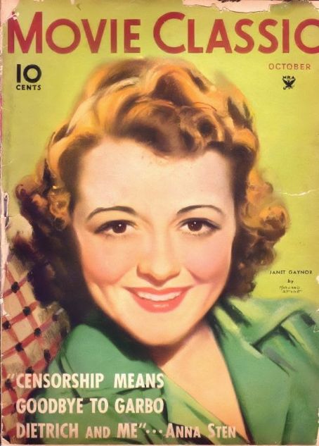 Janet Gaynor Movie Classic October 1934