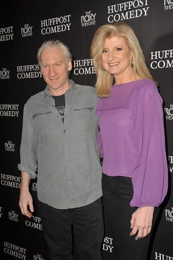 Bill Maher and Arianna Huffington