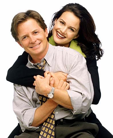 Carla Gugino and Michael J. Fox