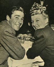 Peter Lawford and Evelyn Keyes