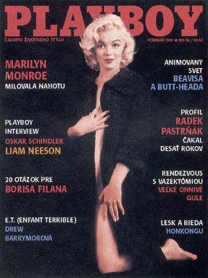 Marilyn Monroe Playboy Magazine Cover Slovakia February 1997 