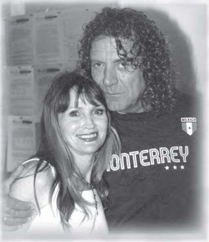 Michele Overman and Robert Plant