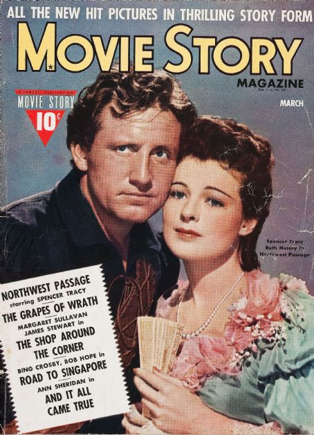 Spencer Tracy Ruth Hussey Movie Story March 1940