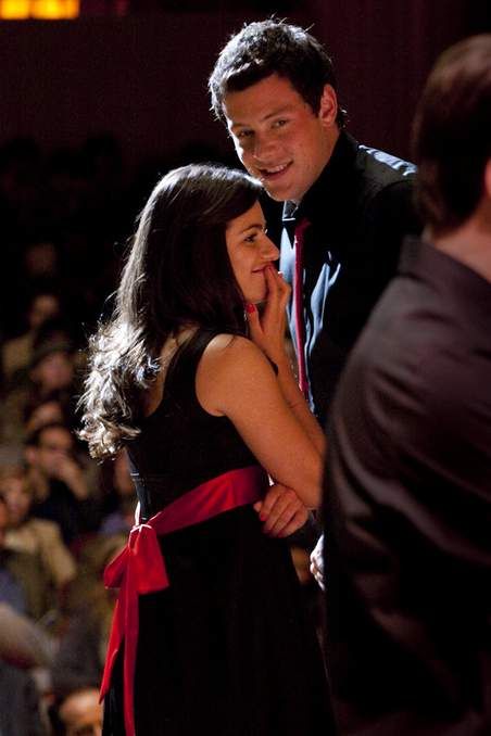 Lea Michele and Cory Monteith Finn Hudson and Rachel Berry