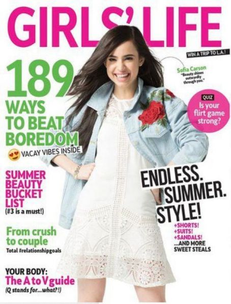 Sofia Carson - Girls' Life Magazine Cover [United States] (June 2017)