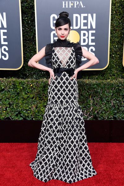 Sofia Carson wears Giambattista Valli Dress : 76th Annual Golden Globe Awards