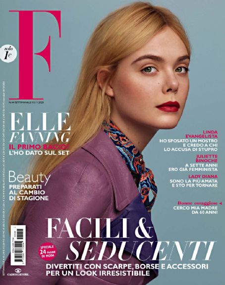 Elle Fanning, F Magazine Magazine 03 November 2020 Cover Photo - Italy