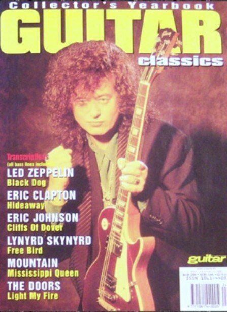 Jimmy Page, Led Zeppelin, Guitar Magazine January 1995 Cover Photo ...