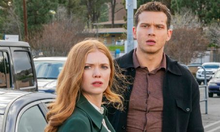 Oliver Stark and Megan West