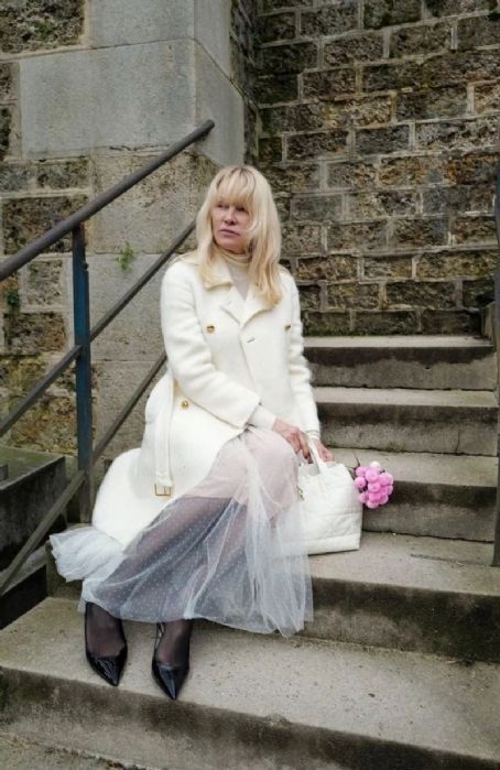 Pamela Anderson Shooting Commercial for Dior in Paris