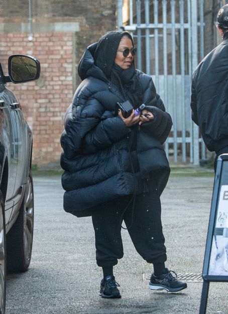Janet Jackson – Seen at a dance studio in South London
