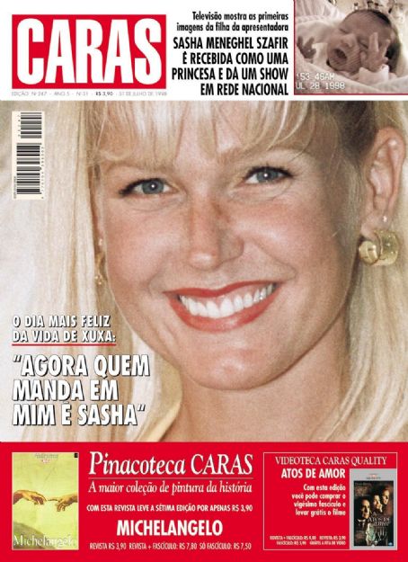 Xuxa, Sasha Meneghel, Caras Magazine 31 July 1998 Cover Photo pic