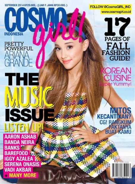 Ariana Grande, Cosmo Girl Magazine September 2014 Cover Photo - Indonesia