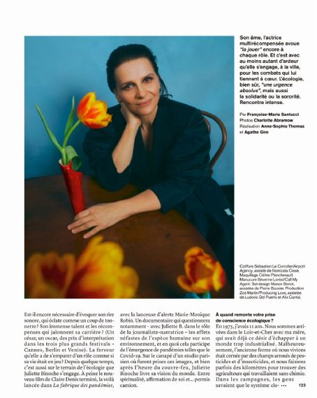 Juliette Binoche - Marie Claire Magazine Pictorial [France] (April 2021)