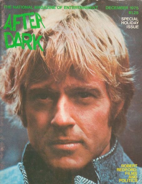 Robert Redford After Dark Magazine December 1975 Cover Photo United