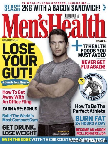 Henry Cavill Mens Health Magazine December 2011 Cover Photo United Kingdom 5917