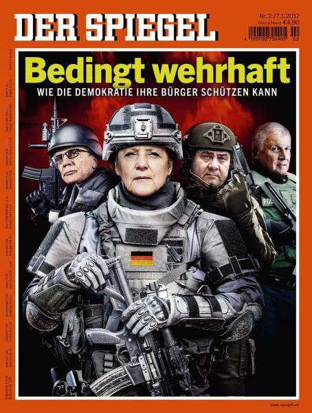 Angela Merkel Der Spiegel Magazine 07 January 2017 Cover Photo Germany 5938