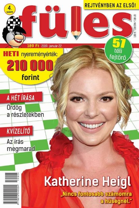 Katherine Heigl - Fules Magazine Cover [Hungary] (22 January 2019)